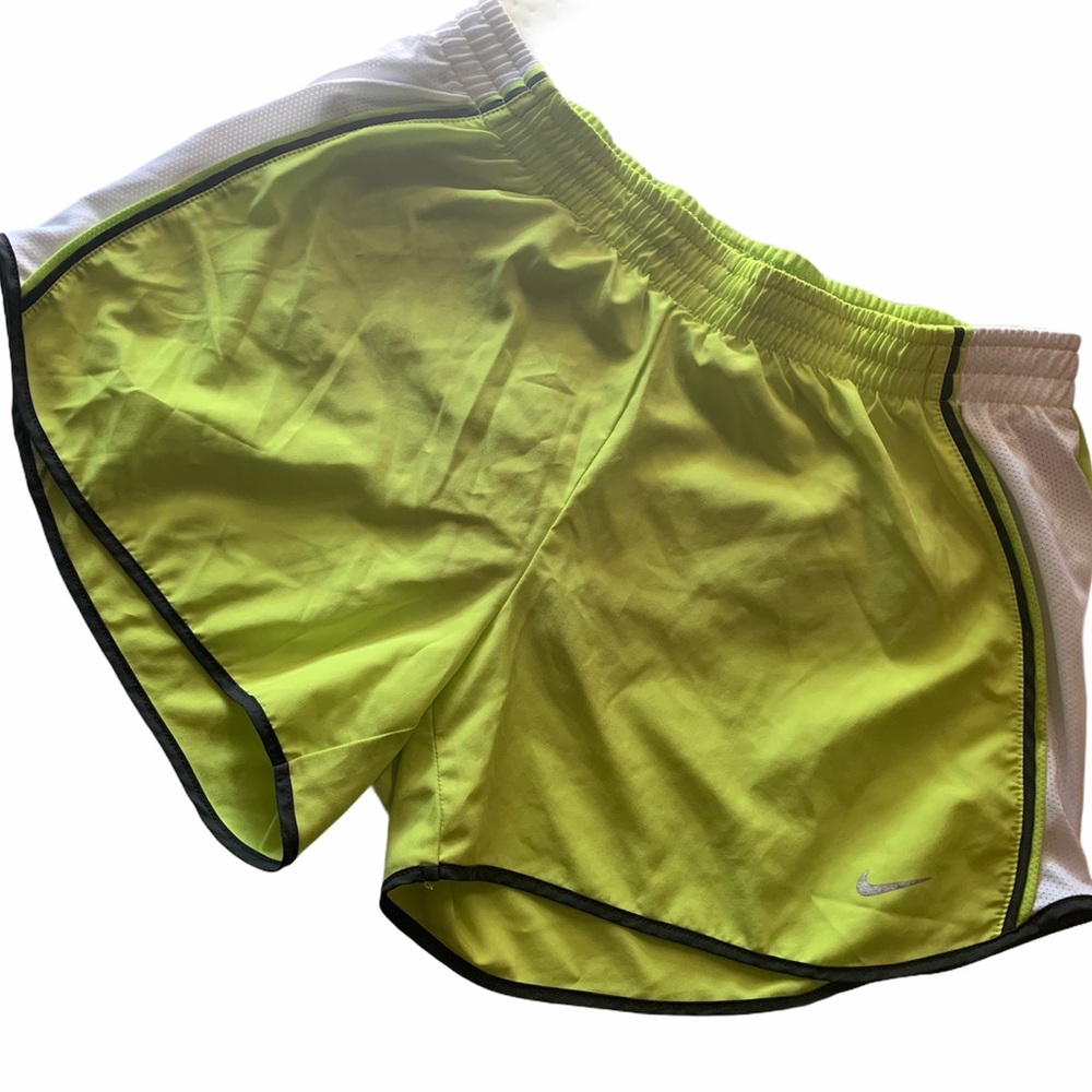 Nike lime green dri-fit running shorts size medium - Picture 1 of 2